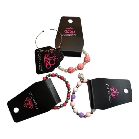 Paparazzi Bracelet and Pierced Earring Lot of 14 NEW Lot 2594 - Picture 3 of 5